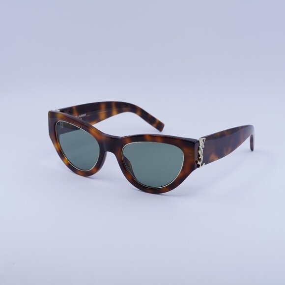 🕶️ New Saint Laurent SL M94 RIM 001 Sunglasses - Havana Frame, Green Lenses - Picture 1 of 11
